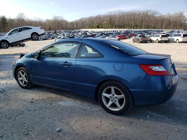 2HGFG12647H568143 - 2007 HONDA CIVIC LX BLUE photo 2