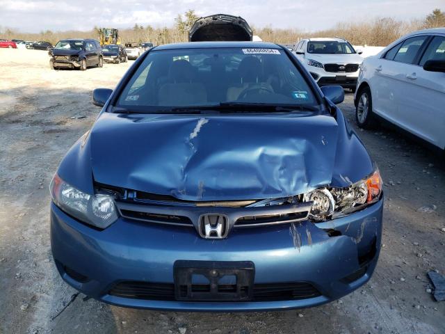 2HGFG12647H568143 - 2007 HONDA CIVIC LX BLUE photo 5