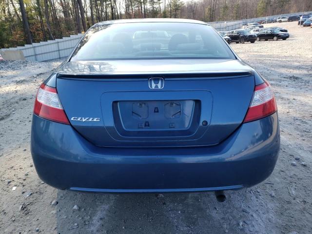 2HGFG12647H568143 - 2007 HONDA CIVIC LX BLUE photo 6