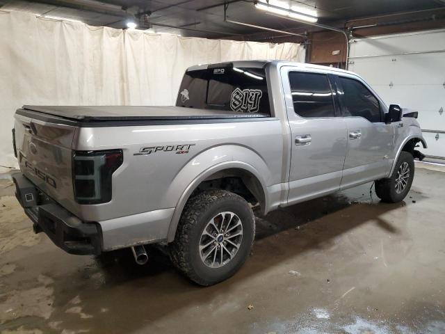 1FTEW1E5XLFA95358 - 2020 FORD F150 SUPERCREW SILVER photo 3