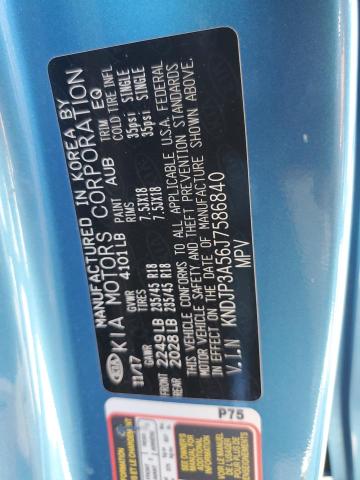 KNDJP3A56J7586840 - 2018 KIA SOUL + BLUE photo 13