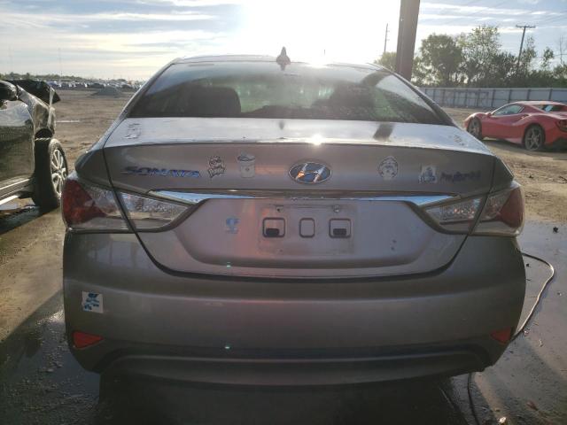 KMHEC4A42BA000452 - 2011 HYUNDAI SONATA HYBRID SILVER photo 6