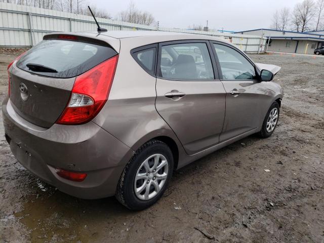 KMHCT5AE6DU076053 - 2013 HYUNDAI ACCENT GLS TAN photo 3