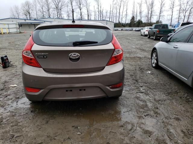 KMHCT5AE6DU076053 - 2013 HYUNDAI ACCENT GLS TAN photo 6