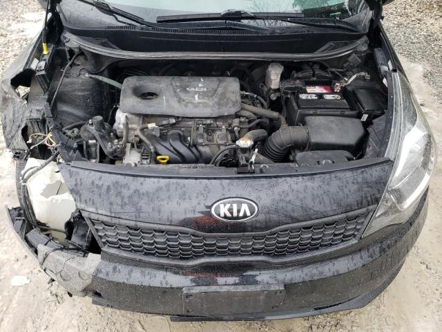 KNADM4A37H6035145 - 2017 KIA RIO LX BLACK photo 11