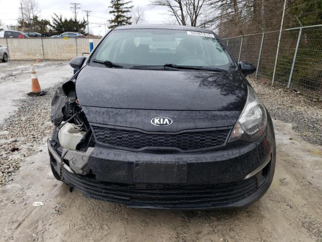 KNADM4A37H6035145 - 2017 KIA RIO LX BLACK photo 5