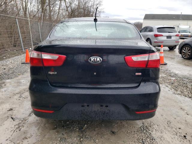 KNADM4A37H6035145 - 2017 KIA RIO LX BLACK photo 6