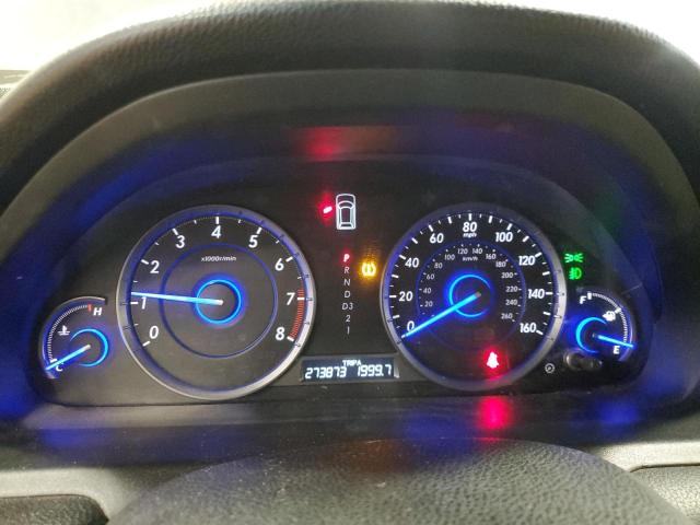 5J6TF2H59CL001572 - 2012 HONDA CROSSTOUR EXL ვერცხლისფერი ფოტო 9