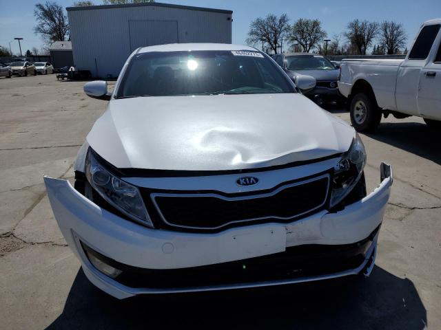 KNAGM4AD8B5006580 - 2011 KIA OPTIMA HYBRID WHITE photo 5