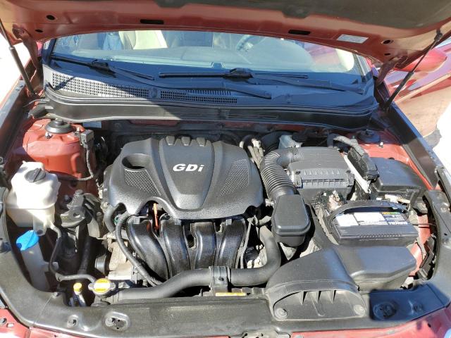 5NPEB4AC3CH455786 - 2012 HYUNDAI SONATA GLS RED photo 11