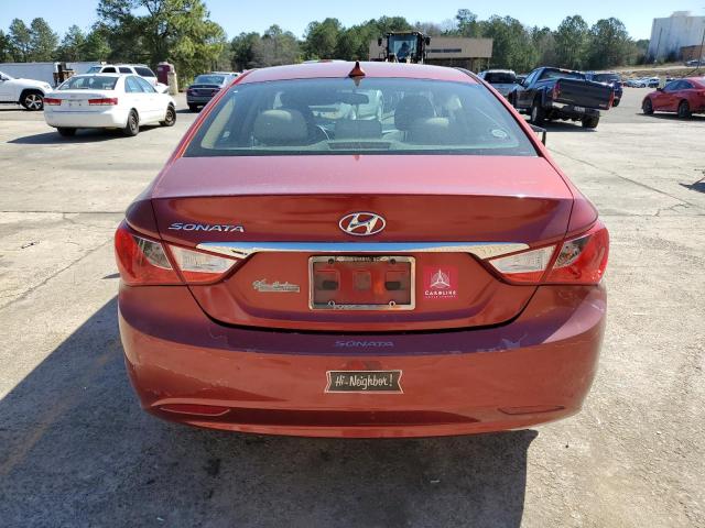 5NPEB4AC3CH455786 - 2012 HYUNDAI SONATA GLS RED photo 6