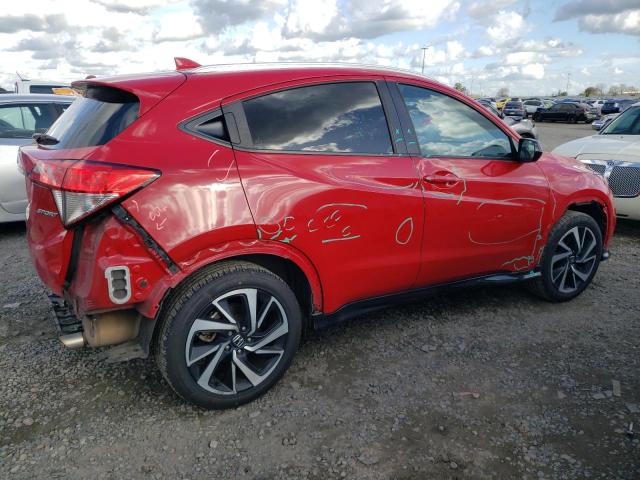 3CZRU5H14KG702076 - 2019 HONDA HR-V SPORT RED photo 3