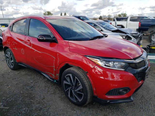 3CZRU5H14KG702076 - 2019 HONDA HR-V SPORT RED photo 4