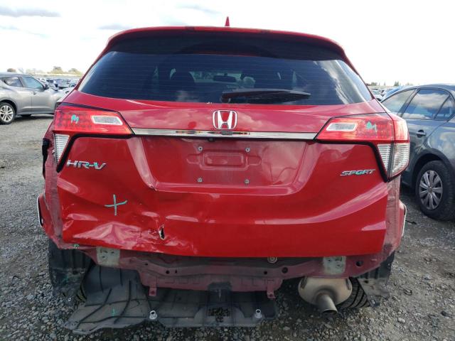 3CZRU5H14KG702076 - 2019 HONDA HR-V SPORT RED photo 6