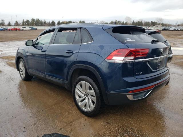 1V21E2CA3LC210406 - 2020 VOLKSWAGEN ATLAS CROS SE BLUE photo 2