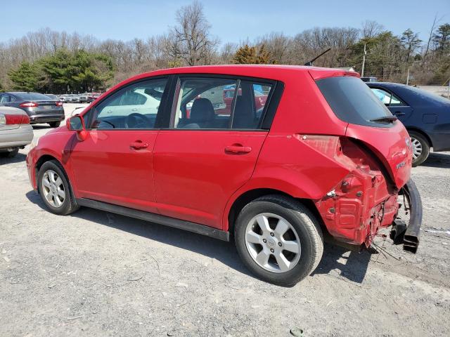 3N1BC13E48L365540 - 2008 NISSAN VERSA S RED photo 2