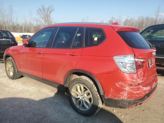 5UXWX9C51G0D67180 - 2016 BMW X3 XDRIVE28I RED photo 2