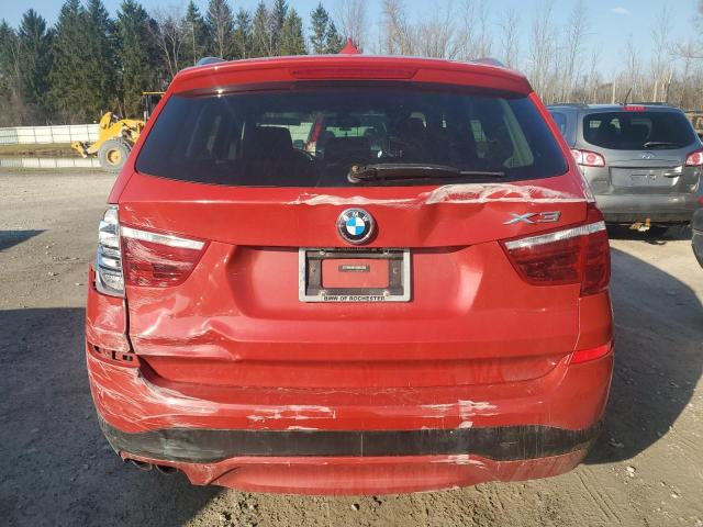5UXWX9C51G0D67180 - 2016 BMW X3 XDRIVE28I RED photo 6