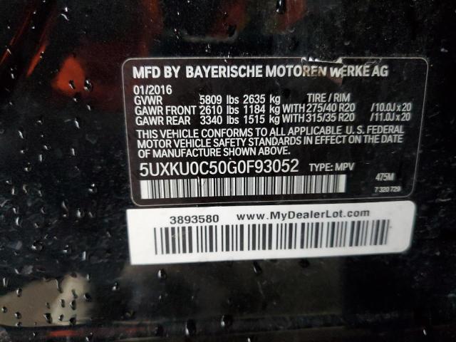 5UXKU0C50G0F93052 - 2016 BMW X6 SDRIVE35I PURPLE photo 13