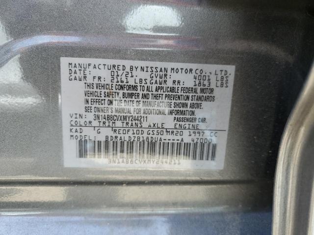 3N1AB8CVXMY244211 - 2021 NISSAN SENTRA SV GRAY photo 13