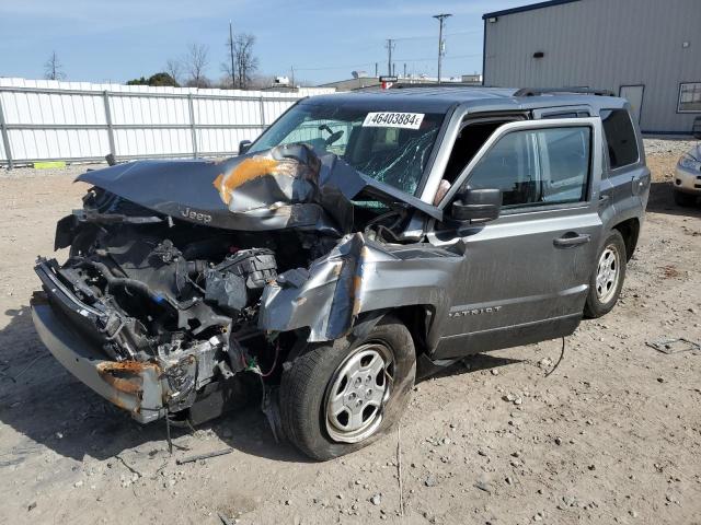 1C4NJRBB8CD562635 - 2012 JEEP PATRIOT SPORT GRAY photo 1