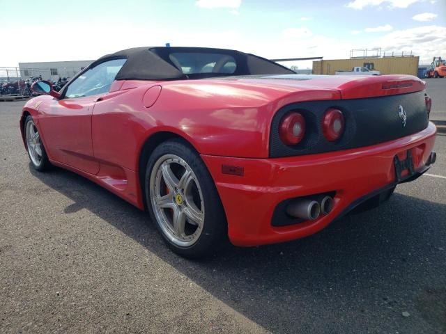 ZFFYT53A240138254 - 2004 FERRARI 360 SPIDER RED photo 2