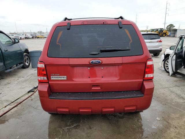 1FMCU0C73CKC00756 - 2012 FORD ESCAPE XLS BURGUNDY photo 6