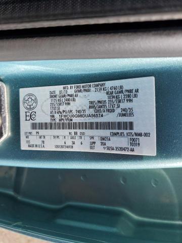 1FMCU0G98DUA56574 - 2013 FORD ESCAPE SE BLUE photo 13