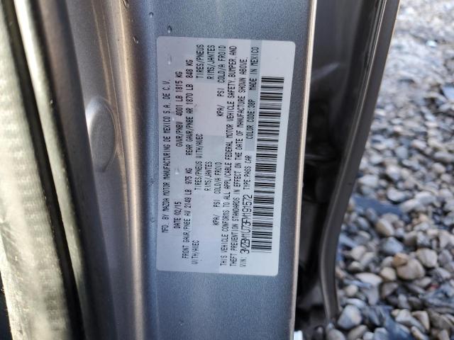 3MZBM1U73FM191572 - 2015 MAZDA 3 SPORT SILVER photo 12