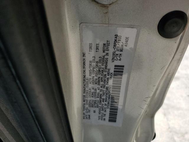 5TESN92N84Z352921 - 2004 TOYOTA TACOMA XTRACAB PRERUNNER 银色 照片 12