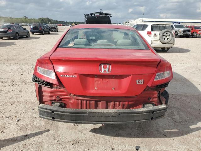 2HGFG3B55DH528975 - 2013 HONDA CIVIC LX RED photo 6