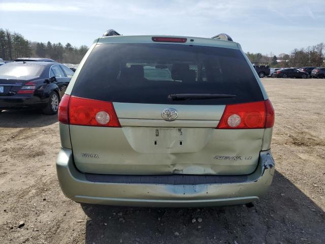 5TDZK23C48S214341 - 2008 TOYOTA SIENNA CE GREEN photo 6