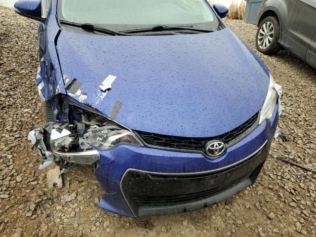 2T1BURHE9GC576686 - 2016 TOYOTA COROLLA L BLUE photo 11