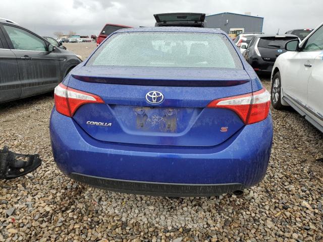 2T1BURHE9GC576686 - 2016 TOYOTA COROLLA L BLUE photo 6