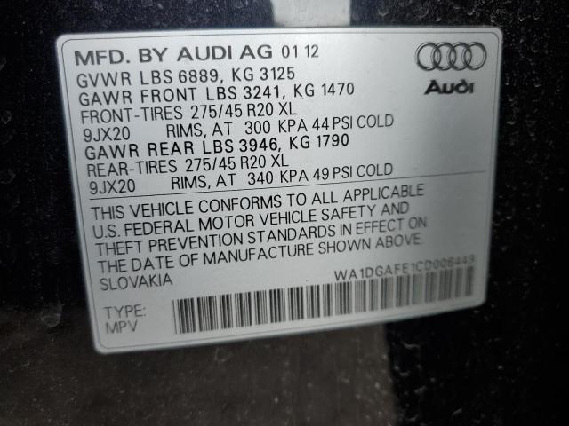 WA1DGAFE1CD006449 - 2012 AUDI Q7 PRESTIGE 黑色 照片 13