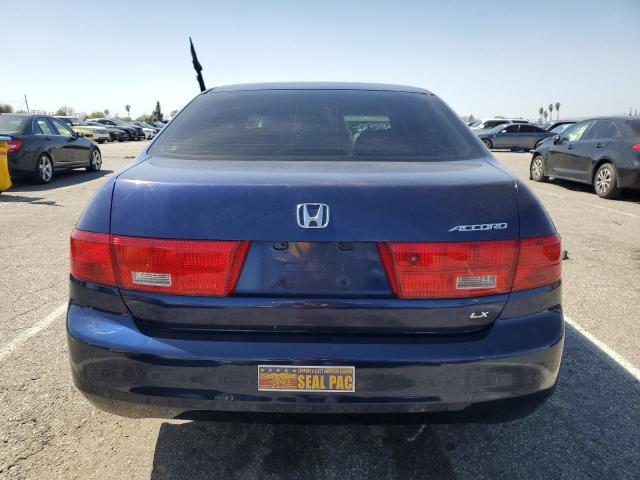 JHMCM56465C006687 - 2005 HONDA ACCORD LX BLUE photo 6