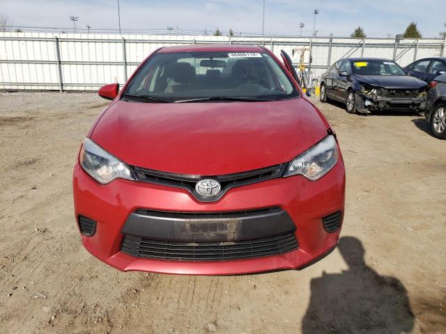 2T1BURHE7GC718243 - 2016 TOYOTA COROLLA L RED photo 5