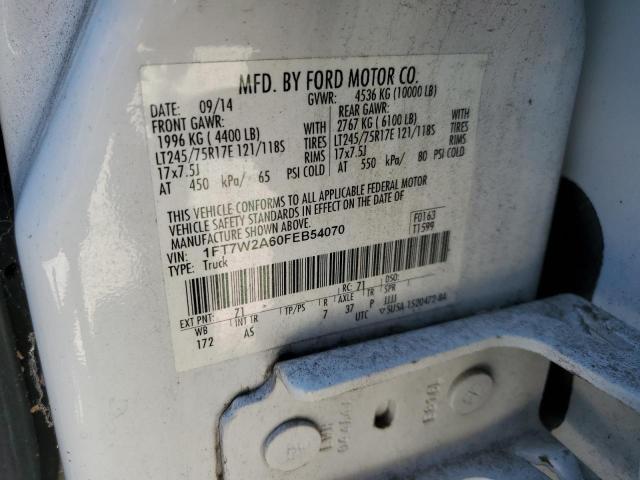 1FT7W2A60FEB54070 - 2015 FORD F250 SUPER DUTY WHITE photo 13