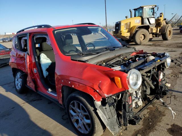 ZACCJABB1HPG66210 - 2017 JEEP RENEGADE LATITUDE RED photo 4