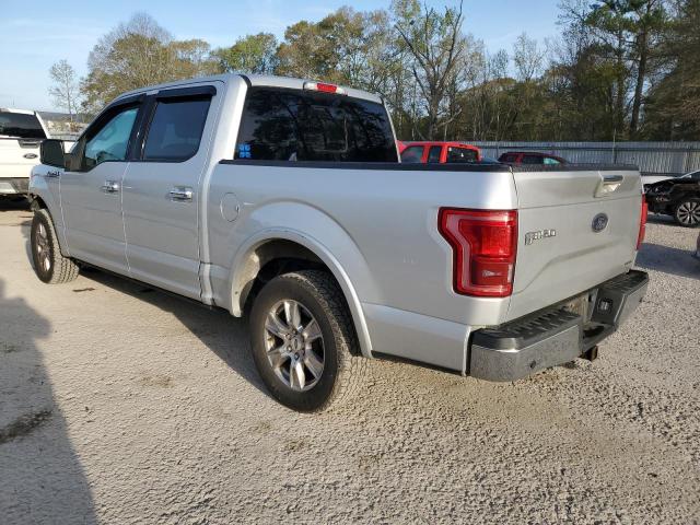 1FTEW1CF0FKE56717 - 2015 FORD F150 SUPERCREW SILVER photo 2