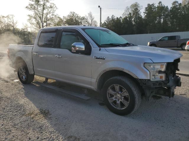 1FTEW1CF0FKE56717 - 2015 FORD F150 SUPERCREW SILVER photo 4
