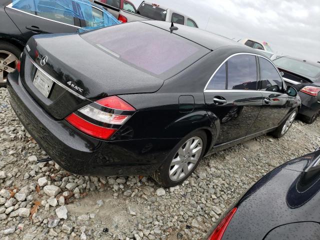 WDDNG86X27A095756 - 2007 MERCEDES-BENZ S 550 4MATIC BLACK photo 3