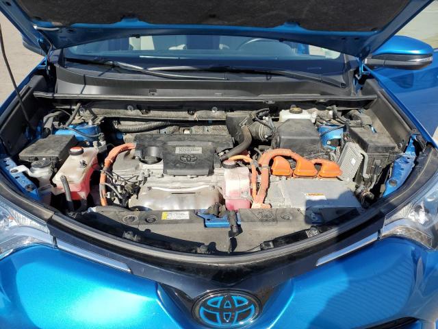 JTMRJREV2GD031685 - 2016 TOYOTA RAV4 HV XLE BLUE photo 11