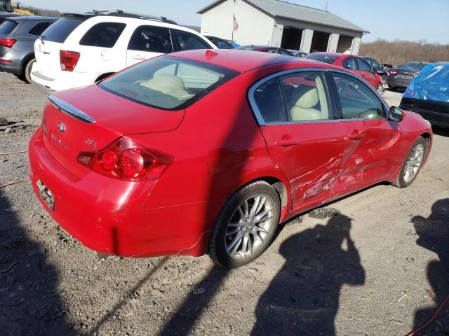 JN1CV6AR0AM458908 - 2010 INFINITI G37 RED photo 3