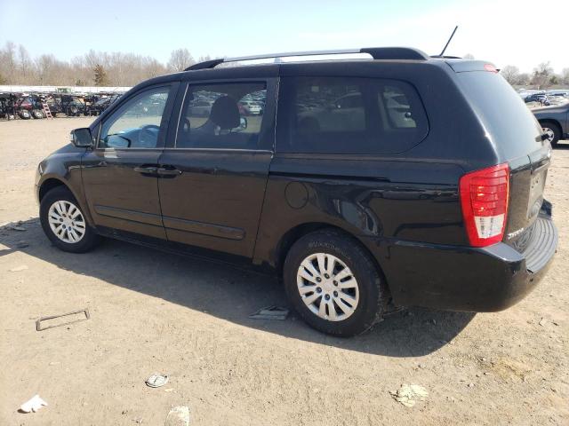 KNDMG4C79C6496351 - 2012 KIA SEDONA LX BLACK photo 2