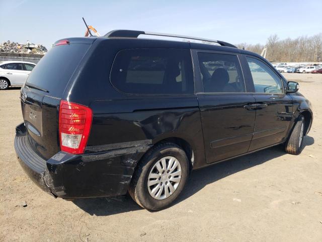 KNDMG4C79C6496351 - 2012 KIA SEDONA LX BLACK photo 3