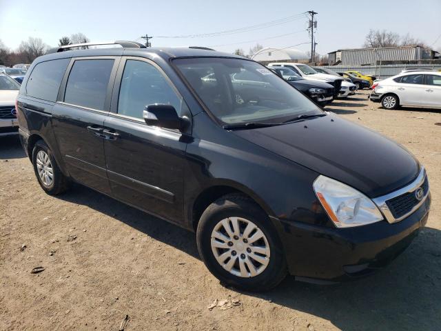 KNDMG4C79C6496351 - 2012 KIA SEDONA LX BLACK photo 4