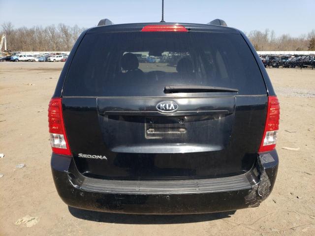 KNDMG4C79C6496351 - 2012 KIA SEDONA LX BLACK photo 6