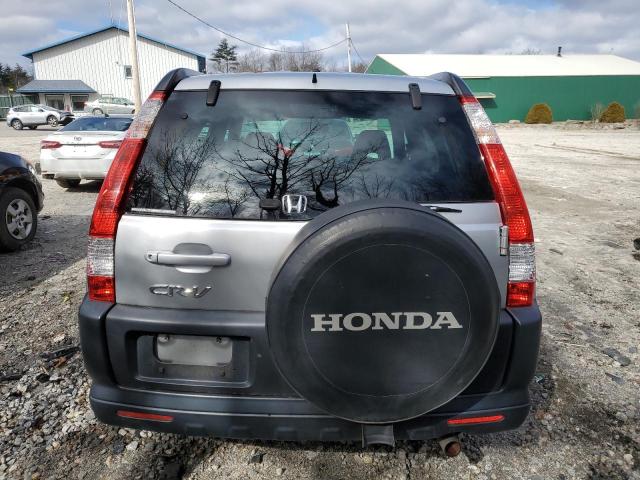 SHSRD78806U408323 - 2006 HONDA CR-V EX SILVER photo 6