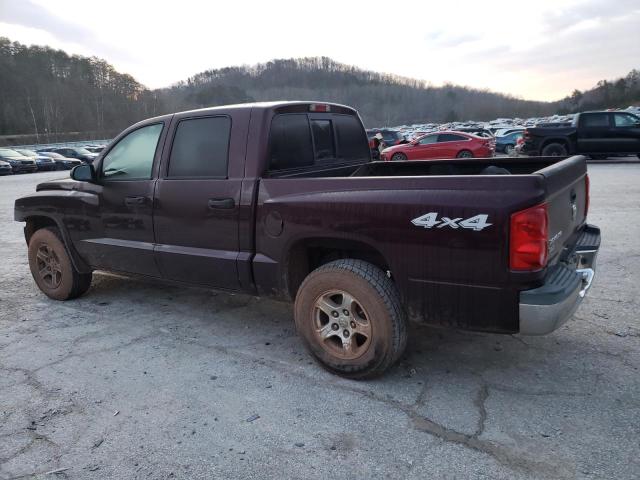 1D7HW48K15S263923 - 2005 DODGE DAKOTA QUAD SLT BURGUNDY photo 2